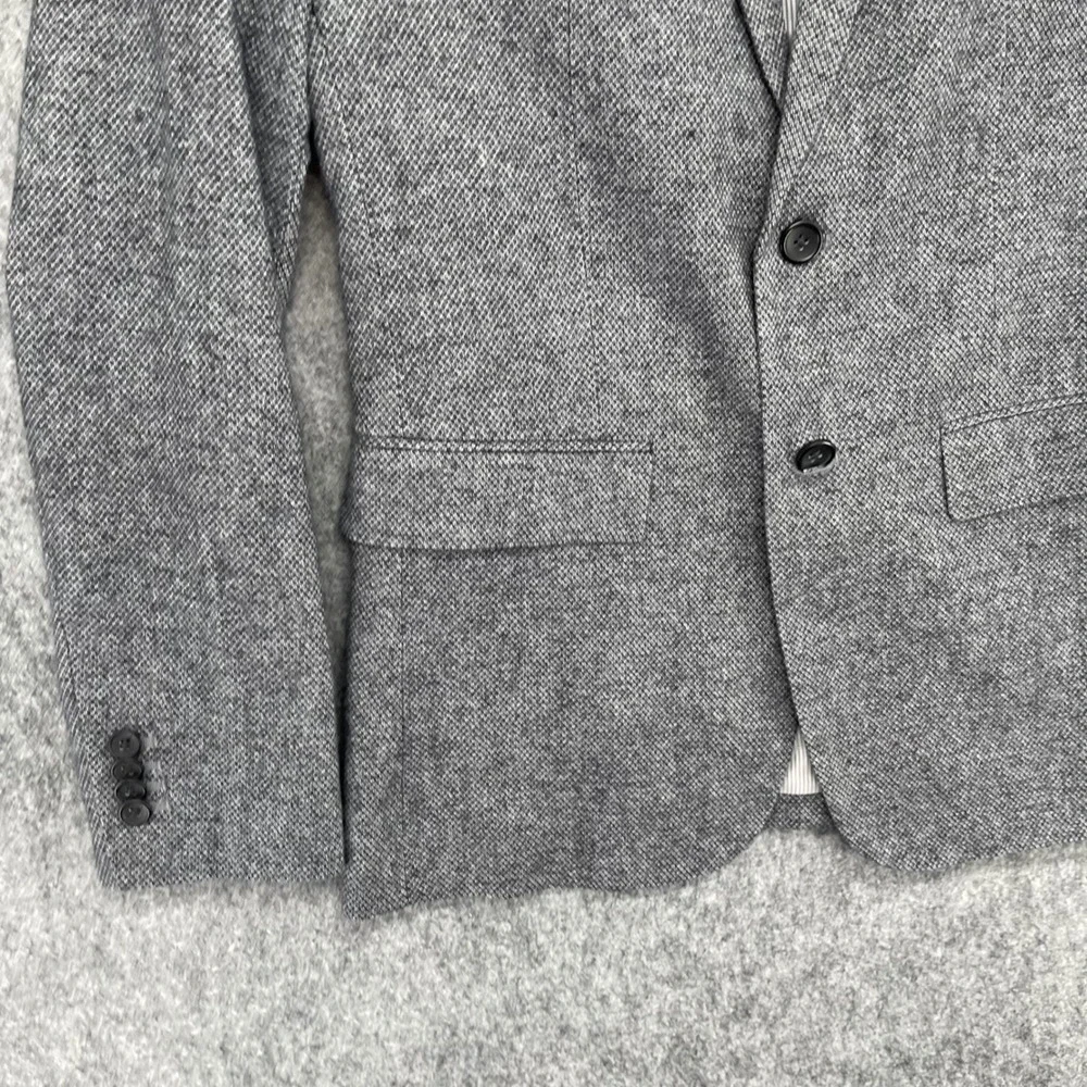 Banana Republic Blazer Mens 38R Slim Fit Gray Textured Blazer Sport Coat New